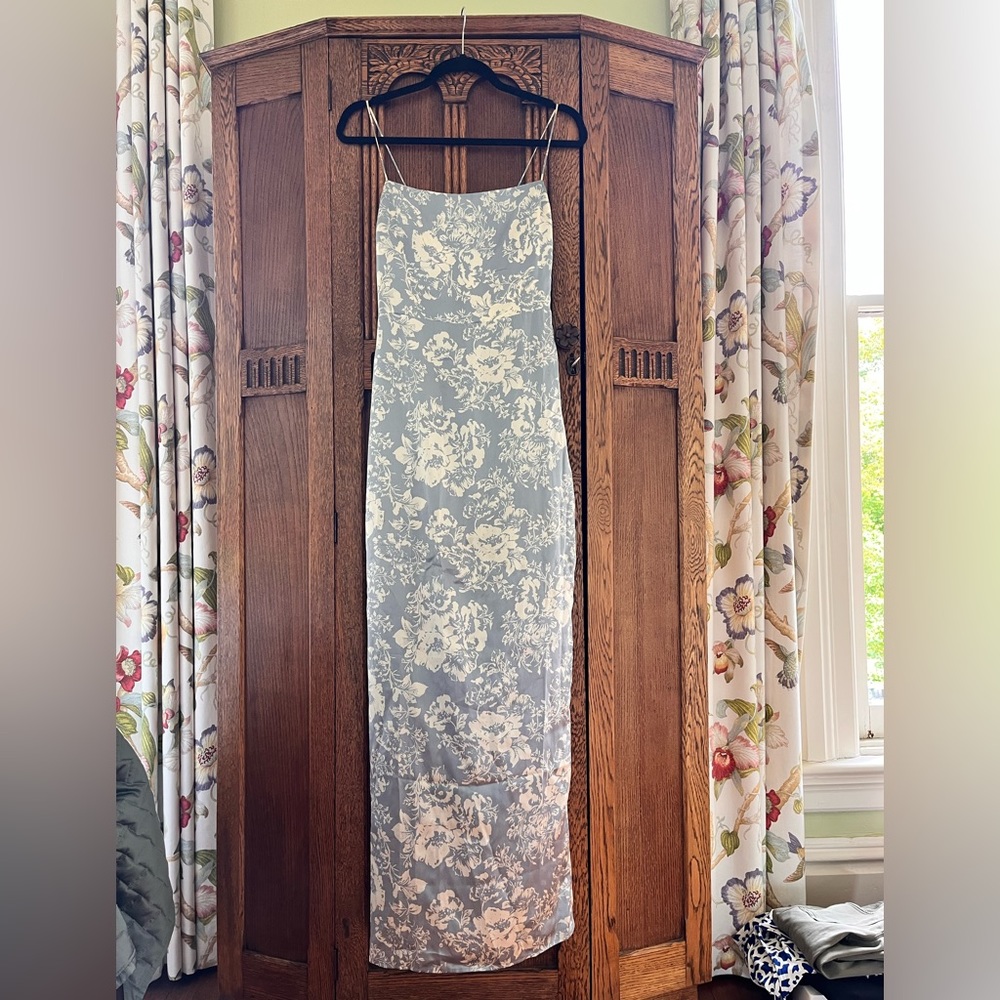 Reformation Frankie Silk Dress